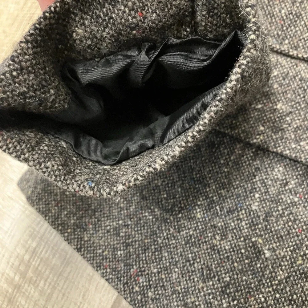 Vtg Donnybrook Alanni 10 Brown Colorful Tweed Wool Blazer Academic Office Jacket